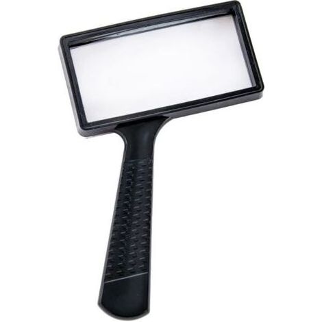 Loupe de lecture rectangulaire 5x, lentille en verre trempé anti-rayures, 10 x 5 cm, idéale pour personnes âgées, bricolage, réparation électronique et observation détaillée (1/4)