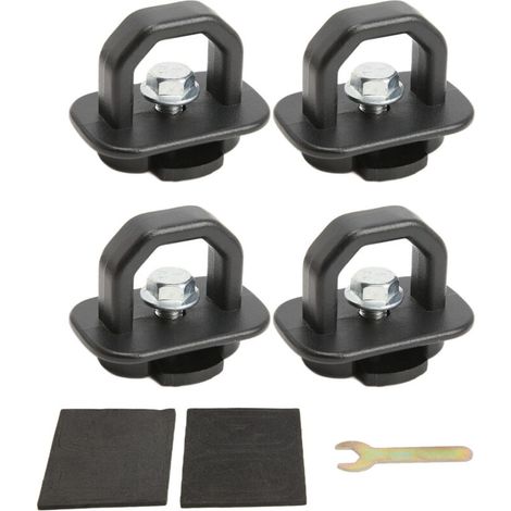 Truck Bed Side Wall Anchor Tie-Down, 4 Pieces, Removable Retractable Replacement for Chevy Silverado 2007-2021 (1/5)