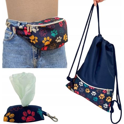 Conjunto: mochila, bolso de mujer, riñonera, mochila, dispensador de excremento (1/5)