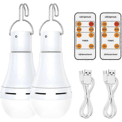 Lampadina di emergenza a batteria ricaricabile tramite USB, adatta per interruzioni di corrente domestiche, lampada a LED da appendere. (1/5)