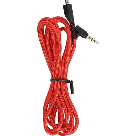 8-adriges, geflochtenes Ersatzkabel für SteelSeries Arctis 3, 5, 7, Prime und Pro Headsets – Rot (1/5)