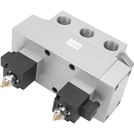 Électrovanne 5/3 double électrique à tiroir G3/4in K35D2H-20DC12V, colonne coulissante, commande pneumatique, 12V DC (1/5)