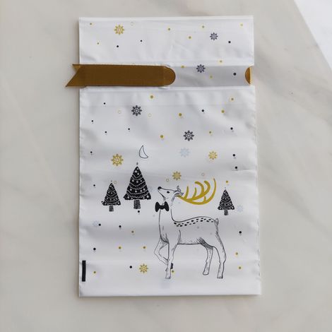 Noël Sacs à Cordons, 50 Pièces Sacs Cadeaux Noël, Convient Pour Stocker des Bonbons et des Biscuits Bonbons de Noël Sacs Pour Enfants Fête de Noël D'anniversaire (1/2)