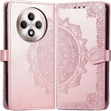 Klapphülle für Oppo Reno 12FS / 12F, Mandala, Roségold (1/5)