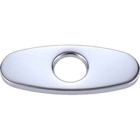 Panneau de recouvrement de trou de 5,5 pouces, couvercle d'évier en acier inoxydable pour robinets d'évier de salle de bain ou de cuisine, robinets mélangeurs à 1 ou 3 trous (argent) (1/4)