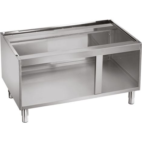 Soubassement ouvert sur pieds inox réglables - Diamond