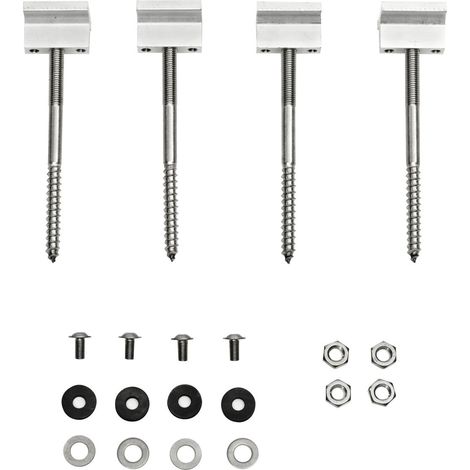 Bosch Accesorio Colectores planos FKA 4-2 Conexión de techo Tejado ondulado/chapa, 4 piezas, 8718531025