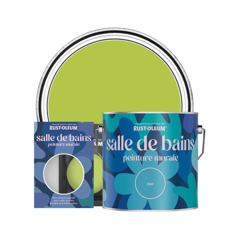 Peinture pour Murs et Plafonds de Salle de Bains - Citron Vert (1/2)
