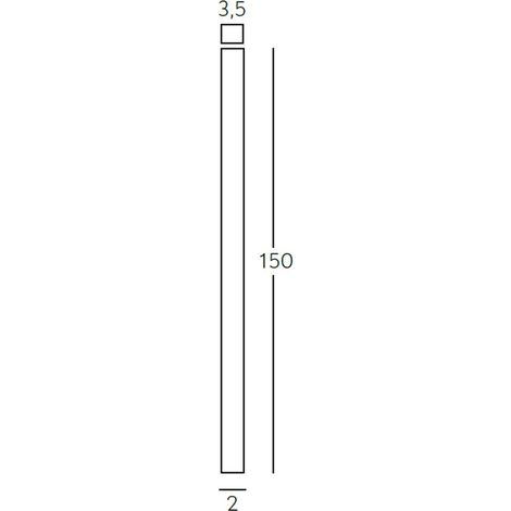 Regleta led 150cm c/interruptor axinite 20w 3000k 1800 lm 3,5x150x2 cm (1/3)