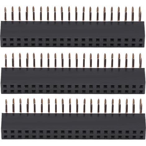 connettori angolati femmina a 2x20 pin da 2,54 mm, connettori a pin per PCB, connettore a doppia fila ad angolo retto per prototipi di shield. (1/5)