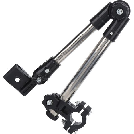 Support de parasol pour vélo, tube en acier inoxydable réglable avec anneaux de verrouillage pour moto (1/5)