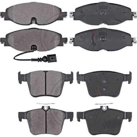 KIT PASTIGLIE FRENO ANTERIORI E POSTERIORI compatibile con SSANGYONG REXTON W / REXTON / PASTIGLIE FRENANTI AUTO OEM P 77 002,P 30 057  P 15 010 / SOSTITUZIONE DIRETTA / BASSA POLVERE / SILENZIOSO