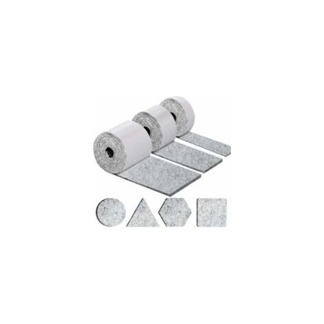 Deslizadores autoadhesivos para muebles ZVD, deslizadores para sillas, almohadillas para muebles, 3 rollos (100 x 10 cm + 100 x 5 cm + 100 x 2 cm), almohadillas de fieltro de 4 mm de grosor para silla