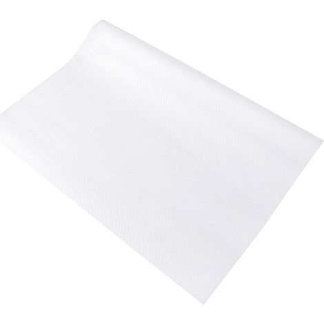 Revêtement de placard de cuisine en EVA, antidérapant et résistant à l'humidité, pour tiroirs, étagères et placards, blanc (petit format) (1/2)