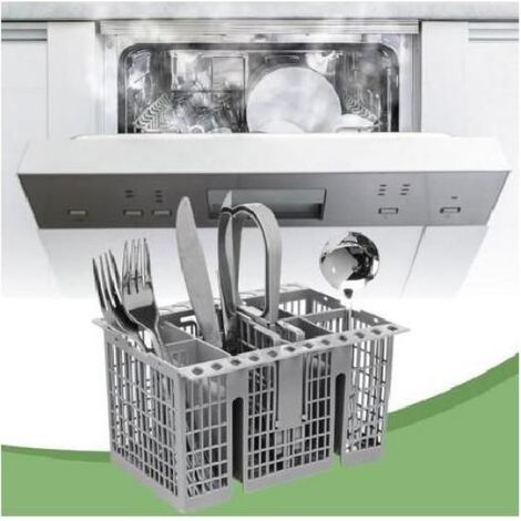 Panier Couverts Lave-Vaisselle - Compatible Hotpoint H12 - Dimensions 225 x 210 x 160 mm - Poignée Détachable - Résistant à la Chaleur - 1 Pièce (1/5)