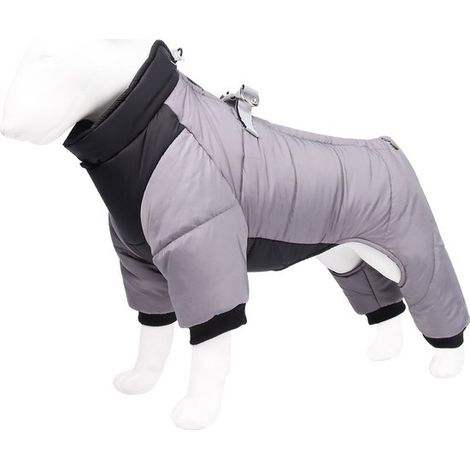 Cappotto invernale per cani. Cappotto caldo e spesso. Collare regolabile, doppio gancio per il guinzaglio. Gilet comodo, impermeabile e riflettente. (1/5)
