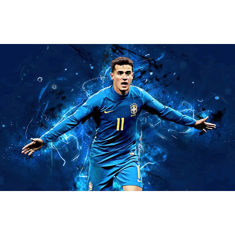 Papier peint panoramique Football - Joueur de Foot - 130 cm x 81 cm (1/2)
