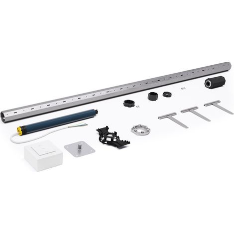 Avosdim – Kit pour motorisation de volet – Axe motorisé filaire Ø40mm – Couple 9Nm – Charge max 18kg – Puissance 230Vac – Vitesse 14 trs/min