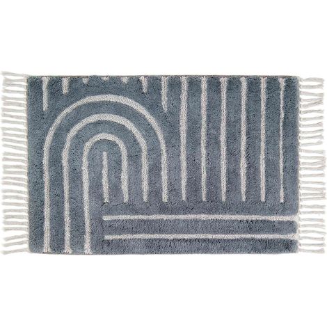 SCHÖNER WOHNEN Badematte BAHAMAS - 1 Stück 60x90 cm, Grau