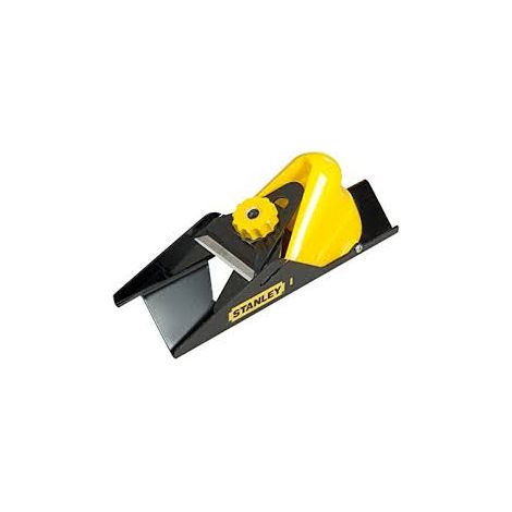 Stanley – Rabot à chanfreiner pour plaques de plâtre – Lame carbure de tungstène – Corps en acier zingué robuste – Découpe précise à 45°