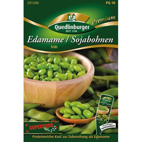 Quedlinburger Edamame Sojabohnen Frühe Sorte - Gemüsesamen (1/2)