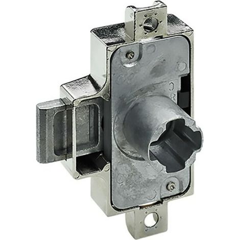 Hettich Möbel-Drehstangenschloss, 9206153, D15, Metall, vernickelt