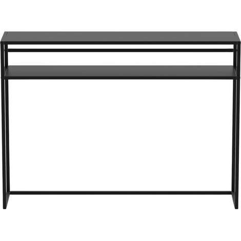 CALICOSY - Console en métal noir L112 cm - OLLI (1/5)