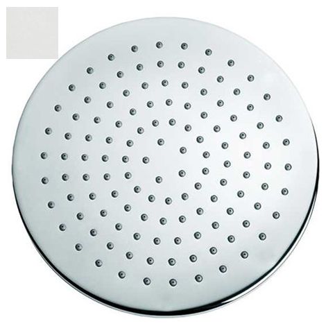 Pomme de tête 250mm jet de pluie autonettoyant blanc mat Elios - BOSSINI I00412045