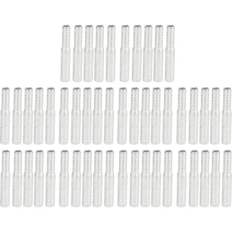 Raccord cannelé de tuyau de climatisation, ensemble de connecteurs de tuyau universels en aluminium pour voiture, camion, véhicule d'ingénierie, Modification AC, 50 pièces (Manchon de 11 mm à 12,5 mm) (1/5)
