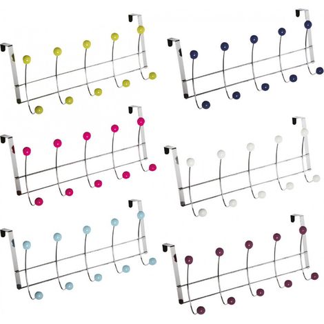 Türhaken, assortierte Farben, 10 Köpfe
