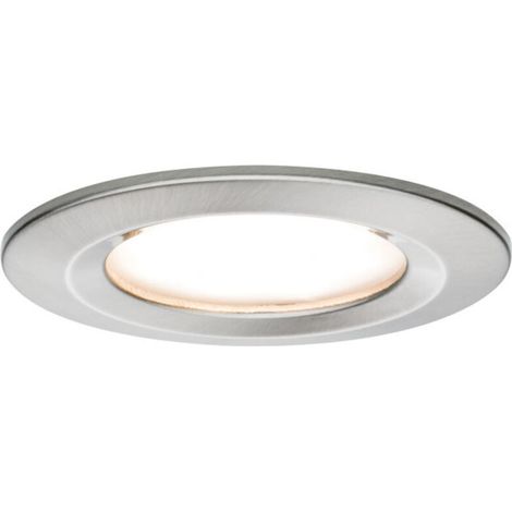 Paulmann Nova Spot encastrable pour salle de bains LED LED 6 W IP44 fer (brossé) D659421 (1/5)
