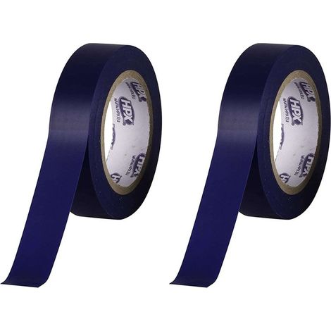 nastri isolanti in PVC da 19 mm x 10 m per cavi elettrici, tensione di interruzione 6000 V, Scotch Electrical Heavy Duty Protection, blu (1/2)