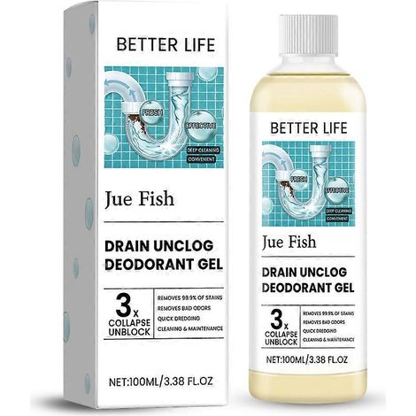 JUEFISH Gel désodorisant pour le dragage des égouts Agent de dragage des égouts Désodorisant pour canalisations Nouveau (1/4)