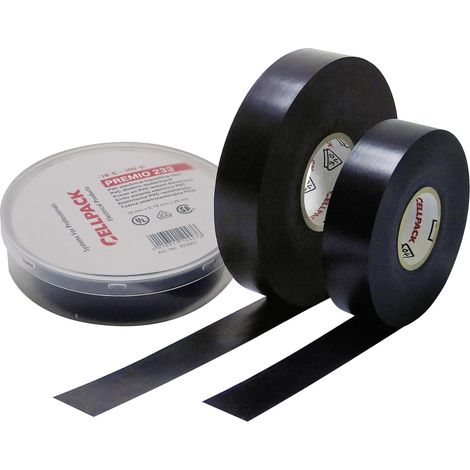 CellPack  223607 Isolierband Premio 233 Schwarz (L x B) 20 m x 19 mm 1 St.