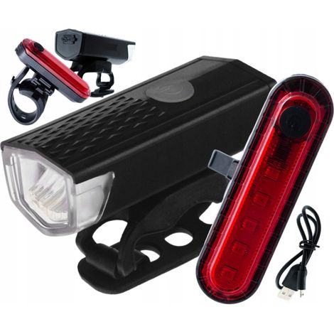Éclairage vélo USB AKU 300 lumens puissant (1/5)