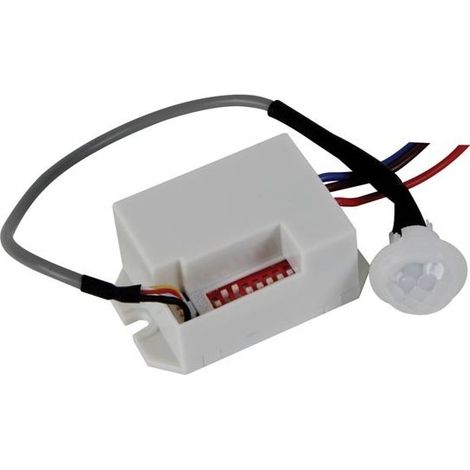 Mini detector de movimiento PIR - empotrable - 12 Vcc