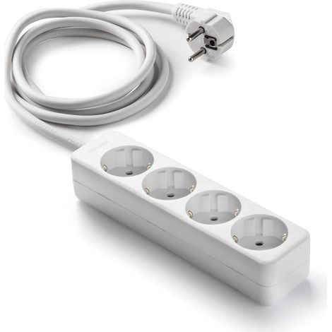 FAMATEL M258255 – Ciabatta senza interruttore a 4 prese TT (1/5)