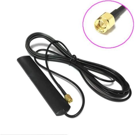Antenne TV,Q39D – antenne GSM 4G 700-2600MHz, Patch de bande collée, connecteur mâle SMA, câble aérien de 3 mètres de [F296100278] (1/4)