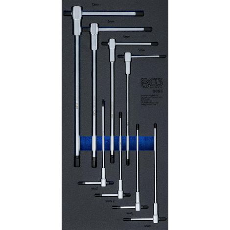 Juego de destornilladores BGS modelo con mangos T 2 a 10 mm