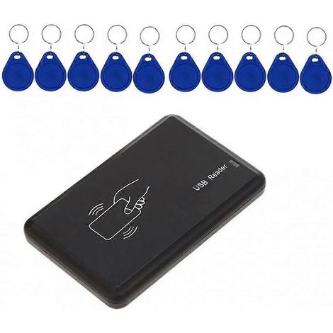 Lecteur de cartes à puce MF 13,56 MHz avec port USB, capteur de proximité USB et lecteur de cartes à puce HF. (1/5)