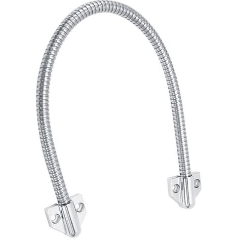 Boucle de porte de 40 cm de long avec extrémités triangulaires pour montage en mortaise apparente, protection de câble électrique (1/5)