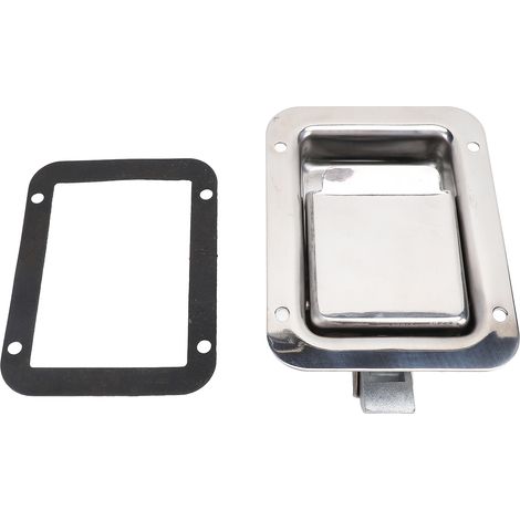 Ortviai Serrure à levier pour coffre de camion et caravane – Acier inoxydable 304, 120 x 93 mm (1/5)