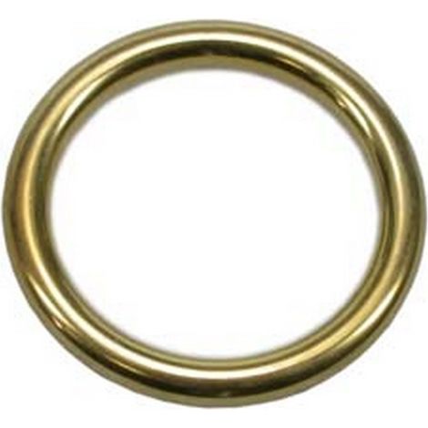 200PZ ANELLI PER SCORRITENDA TUBOLARI IN OTTONE LUCIDO - ø mm.19-25