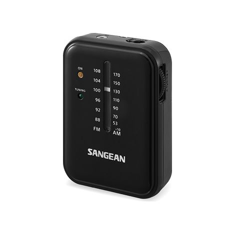 SANGEAN SR-32 NEGRO RADIO DE BOLSILLO FM/AM AURICULARES JACK Y CORREA (1/5)