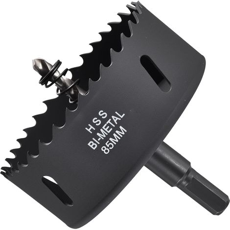 Kit de Scie Cloche Bi-Métal 85mm (3-11/32") Bois Noir (1/5)
