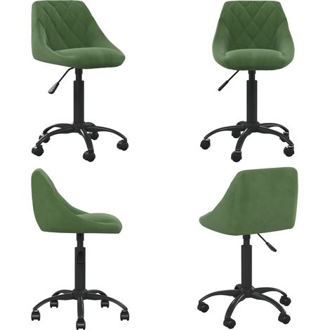Bürostuhl Dunkelgrün Samt - Samt - Stuhl