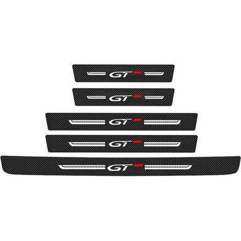(5 pièces pour GT) Autocollants de seuil de porte anti-rayures pour Peugeot KIA GTLine GT GTi 301 2008 307 107 207 3008 308 208 206 Stinger (1/3)