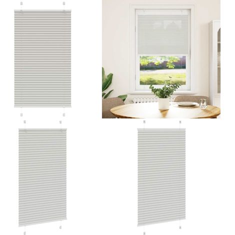 vidaXL Plissee Hellgrau 70x100 cm Stoffbreite 69,4 cm Polyester (1/5)