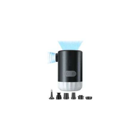 Mini-Luftpumpe, tragbare Luftpumpe zum Aufpumpen, 2000-mAh-Akku, 5 kPa Mini-Luftpumpe mit LED-Licht, tragbare aufblasbare Pumpe für Camping, Poolspielzeug mit Ring - Crezuo (1/4)