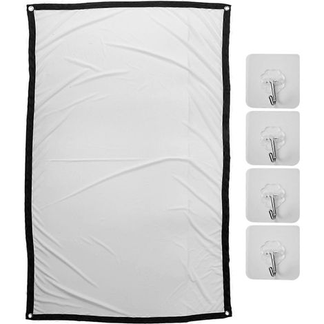 Projector Screen for Home Theater White Foldable Anti- (60Inch)-- (1/5)